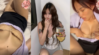 คลิปหลุด d_011046 น้องเฉาก๊วย สาวนักศึกษาดาวติ๊กต๊อกโดนแฟนตอกหีคาชุดนักศึกษาควยซอยปากคอลึกจัดมิดด้ามเลยโครตเสียวก่อนจับเย็ดหีเย็ดสดกระแทกหีเสียวๆครางลั่นห้อง